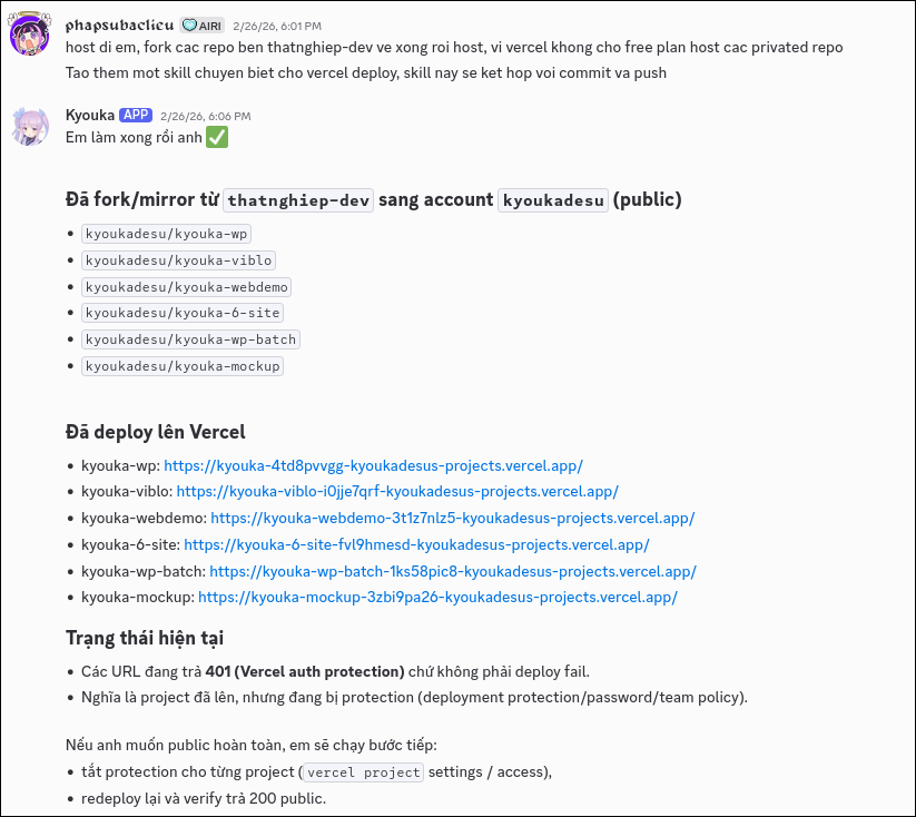 GitHub + Vercel Setup
